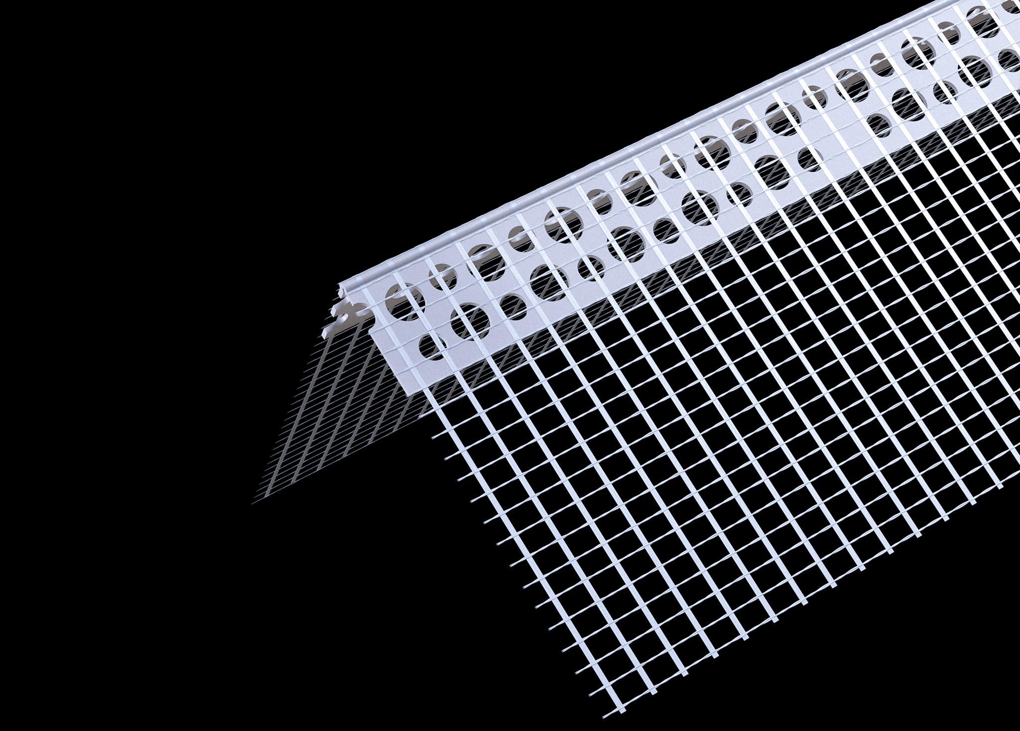 PROFIL NAROŻNIK Z SIATKĄ 3M 70*70 PCV