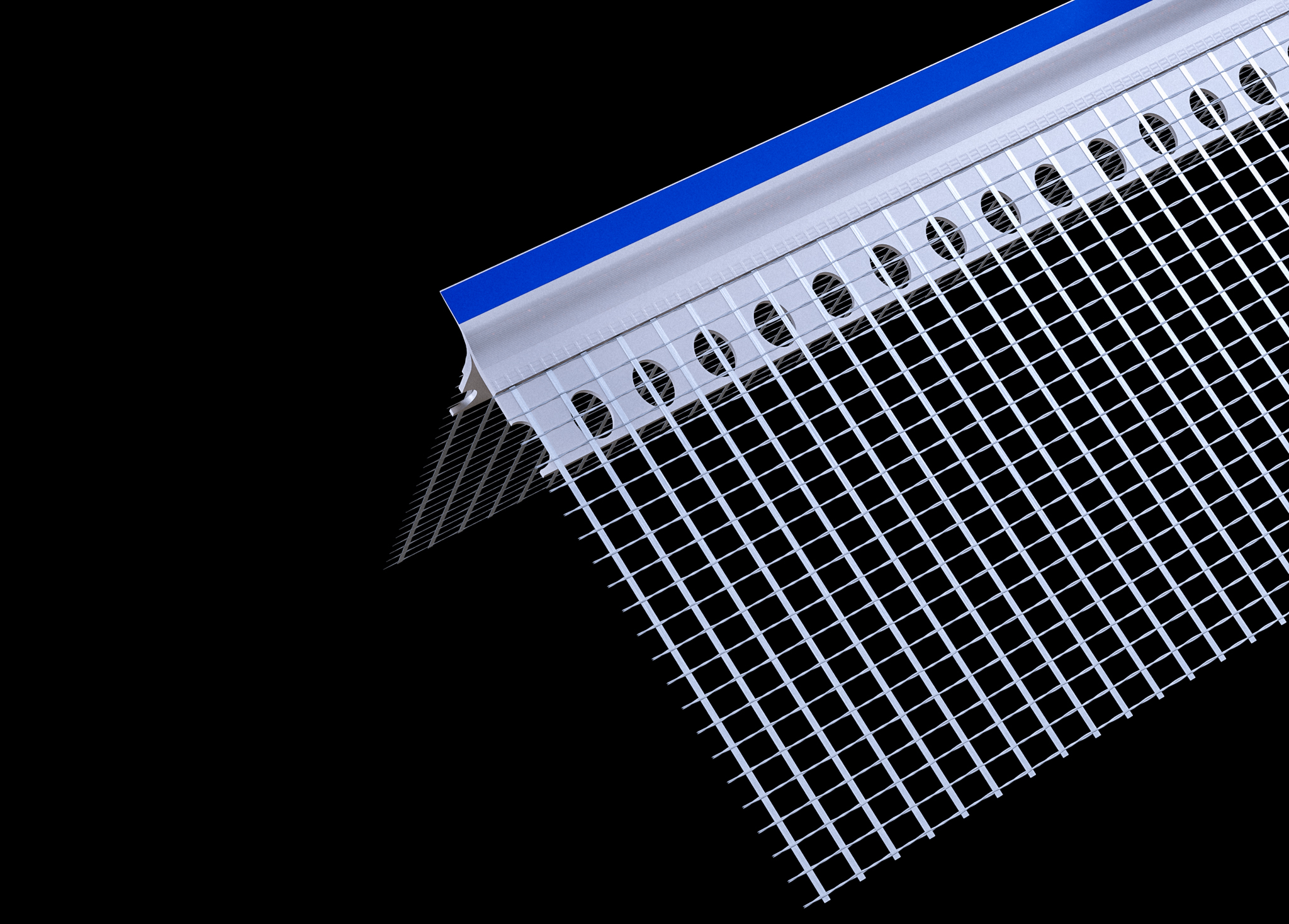 PROFIL NAROŻNIK Z SIATKĄ 2,5M (KAPINOS)